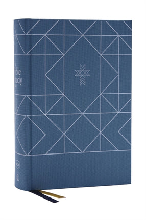 NKJV, The Bible Study Bible, Cloth over Board, Blue, Comfort Print: A Study Guide for Every Chapter of the Bible