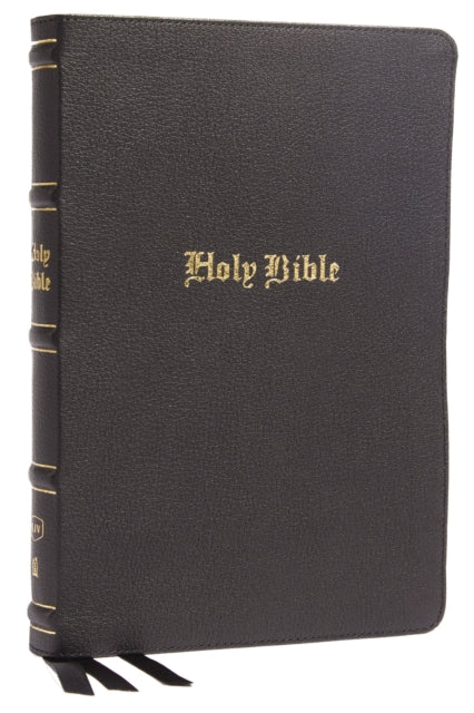 KJV Holy Bible, Large Print Thinline, Black Genuine Leather, Red Letter, Comfort Print (Thumb Indexed): King James Version: Holy Bible, King James Version