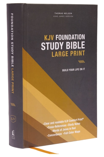 KJV, Foundation Study Bible, Large Print, Hardcover, Red Letter, Thumb Indexed, Comfort Print: Holy Bible, King James Version