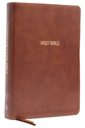 KJV, Foundation Study Bible, Large Print, Leathersoft, Brown, Red Letter, Comfort Print: Holy Bible, King James Version