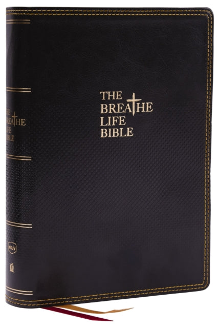 The Breathe Life Holy Bible: Faith in Action (NKJV, Black Leathersoft, Red Letter, Comfort Print)