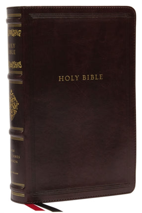 NKJV, Personal Size Reference Bible, Sovereign Collection, Leathersoft, Brown, Red Letter, Thumb Indexed, Comfort Print: Holy Bible, New King James Version