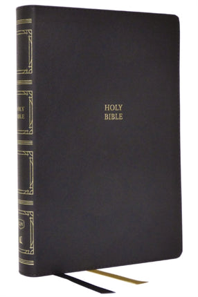 KJV, Paragraph-style Large Print Thinline Bible, Leathersoft, Black, Red Letter, Thumb Indexed, Comfort Print: Holy Bible, King James Version