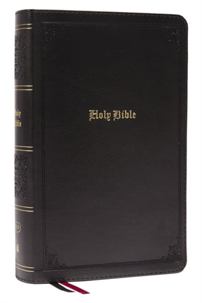 KJV Large Print Single-Column Bible, Personal Size with End-of-Verse Cross References, Black Leathersoft, Red Letter, Comfort Print (Thumb Indexed): King James Version: Holy Bible, King James Version