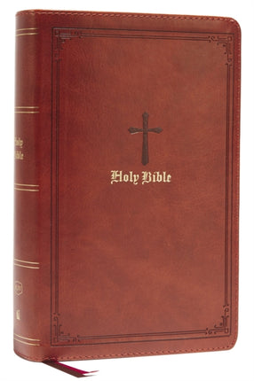 KJV Large Print Single-Column Bible, Personal Size with End-of-Verse Cross References, Brown Leathersoft, Red Letter, Comfort Print: King James Version: Holy Bible, King James Version