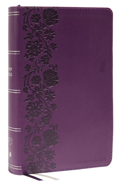 KJV Large Print Single-Column Bible, Personal Size with End-of-Verse Cross References, Purple Leathersoft, Red Letter, Comfort Print: King James Version: Holy Bible, King James Version