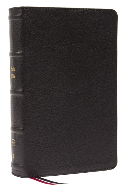 KJV Large Print Single-Column Bible, Personal Size with End-of-Verse Cross References, Black Genuine Leather, Red Letter, Comfort Print: King James Version: Holy Bible, King James Version