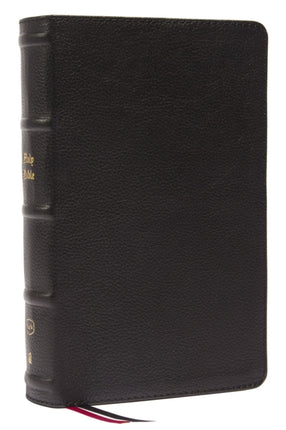 KJV Large Print Single-Column Bible, Personal Size with End-of-Verse Cross References, Black Genuine Leather, Red Letter, Comfort Print (Thumb Indexed): King James Version: Holy Bible, King James Version