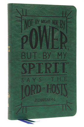 NKJV, Thinline Youth Edition Bible, Verse Art Cover Collection, Leathersoft, Green, Red Letter, Comfort Print: Holy Bible, New King James Version