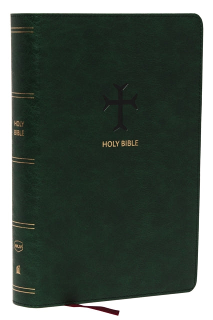 NKJV, End-of-Verse Reference Bible, Personal Size Large Print, Leathersoft, Green, Red Letter, Thumb Indexed, Comfort Print: Holy Bible, New King James Version