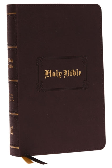 KJV, Personal Size Large Print Reference Bible, Vintage Series, Brown Leathersoft, Red Letter, Thumb Indexed, Comfort Print: Holy Bible, King James Version