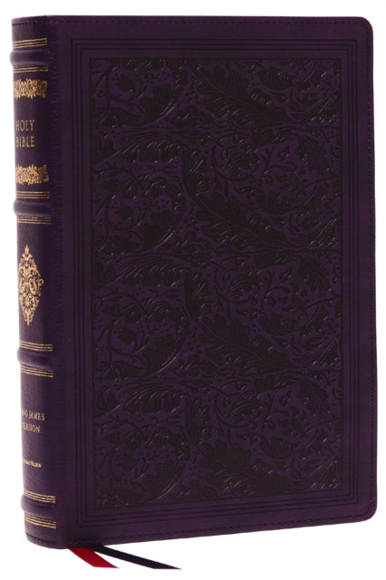 KJV, Wide-Margin Reference Bible, Sovereign Collection, Leathersoft, Purple, Red Letter, Comfort Print: Holy Bible, King James Version