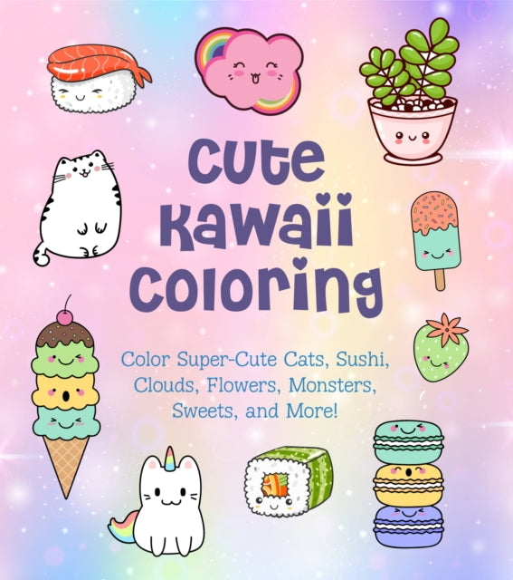 Cute Kawaii Coloring Color SuperCute Cats Sushi