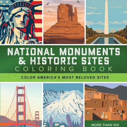 National Monuments  Historic Sites Coloring Book