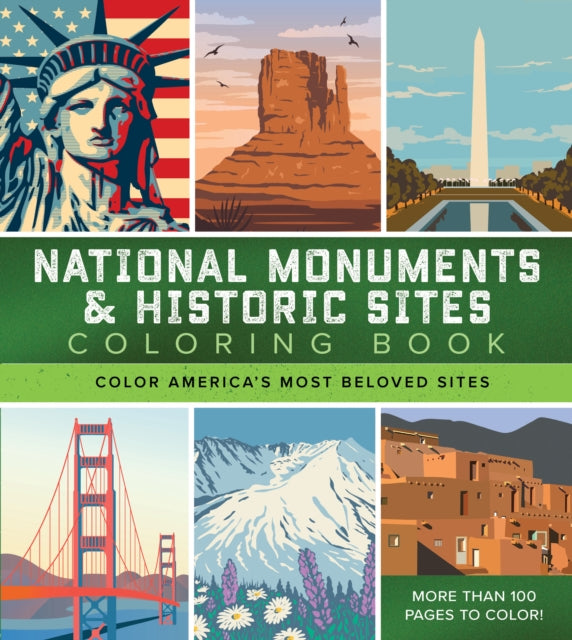 National Monuments  Historic Sites Coloring Book