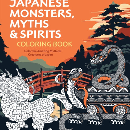 Japanese Monsters Myths  Spirits Coloring Book