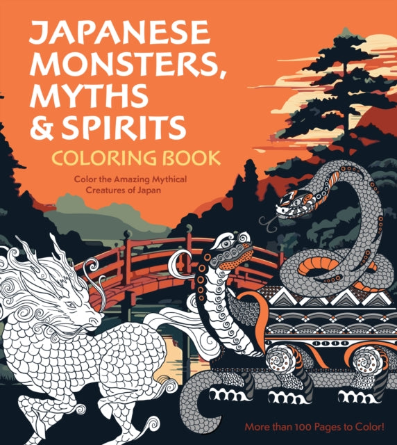 Japanese Monsters Myths  Spirits Coloring Book