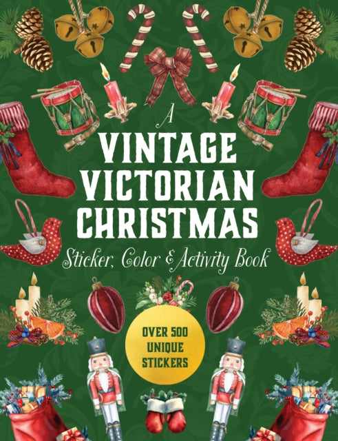 A Vintage Victorian Christmas Sticker Color  Activity Book