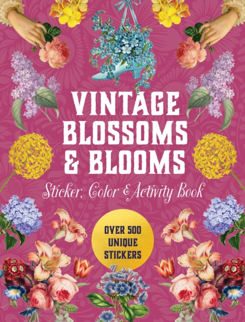 Vintage Blossoms and Blooms Sticker Color