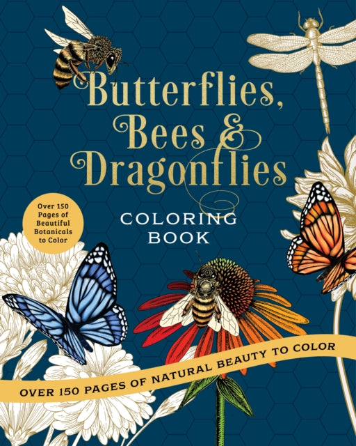 Butterflies Bees  Dragonflies Coloring Book