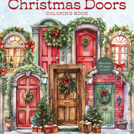 Christmas Doors Coloring Book
