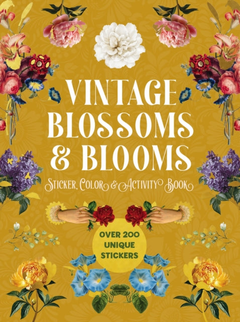 Vintage Blossoms and Blooms Sticker Color