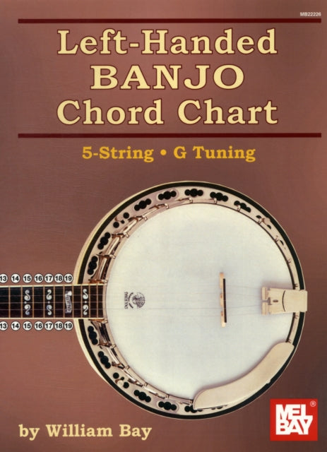 Left-Handed Banjo Chord Chart: 5 String- G Tuning