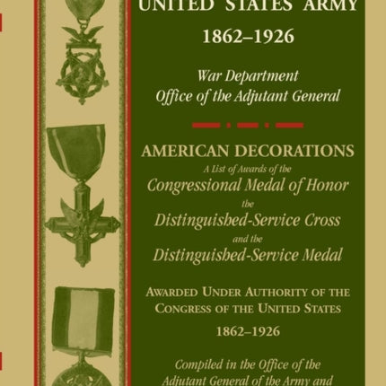 Decorations United States Army 18621926