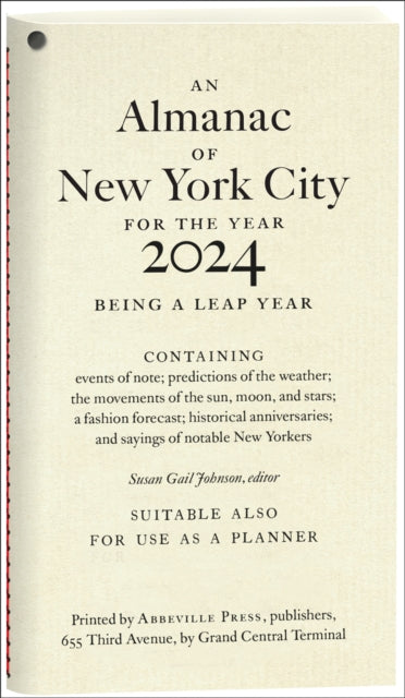 An Almanac of New York City for the Year 2024