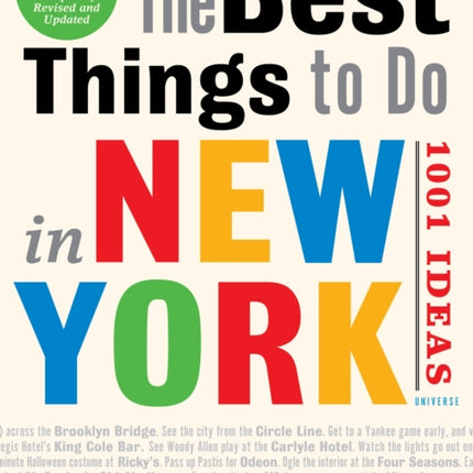 The Best Things to Do in New York: 1001 Ideas: 3rd Edition