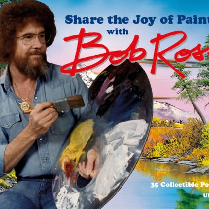 Share the Joy of Painting with Bob Ross: 32 Postcards