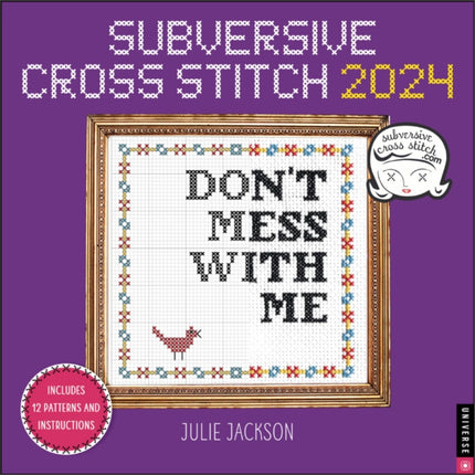 Subversive Cross Stitch 2024 Wall Calendar