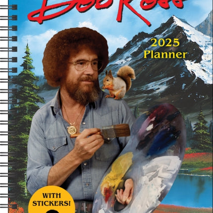 Bob Ross 12Month 2025 Planner Calendar