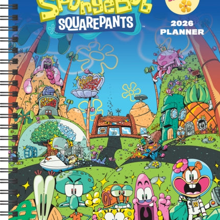 SpongeBob SquarePants 12Month 2026 Planner Calendar