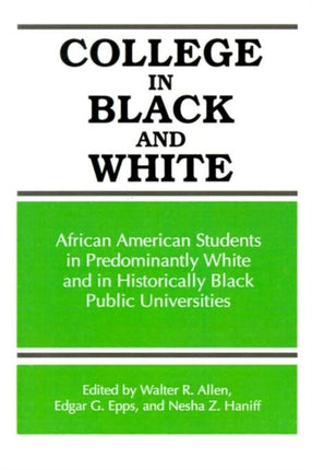 College in Black and White African American
