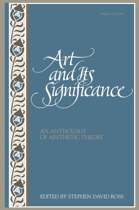 Art and Its Significance An Anthology of
