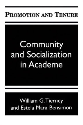 Promotion and Tenure Suny Series Frontiers in