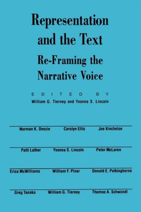 Representation and the Text ReFraming the