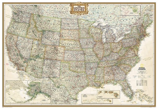 United States Executive, Enlarged &, Laminated: Wall Maps U.S.