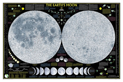 Earths Moon laminated