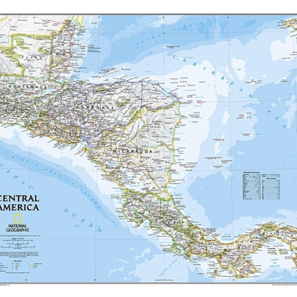 Central America Classic laminated