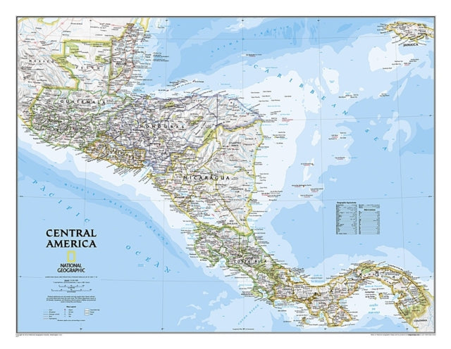 Central America Classic laminated