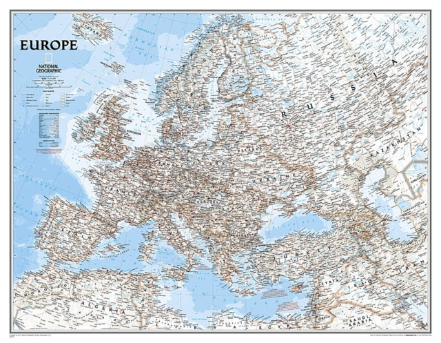 Europe Classic, Enlarged &, Laminated: Wall Maps Continents