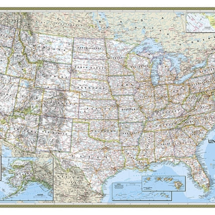 United States Classic, Tubed: Wall Maps U.S.