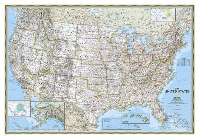 United States Classic, Tubed: Wall Maps U.S.