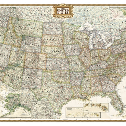 United States Executive, Tubed: Wall Maps U.S.