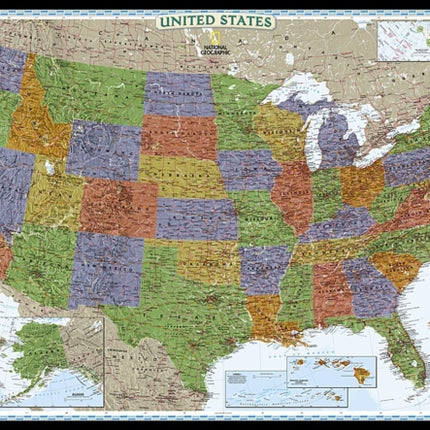 United States Decorator, Enlarged &, Tubed: Wall Maps U.S.