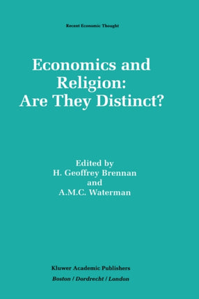 Economics and Religion Are They Distinct 39 Recent Economic Thought