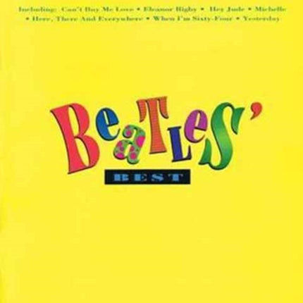 Beatles Best: Big-Note Piano