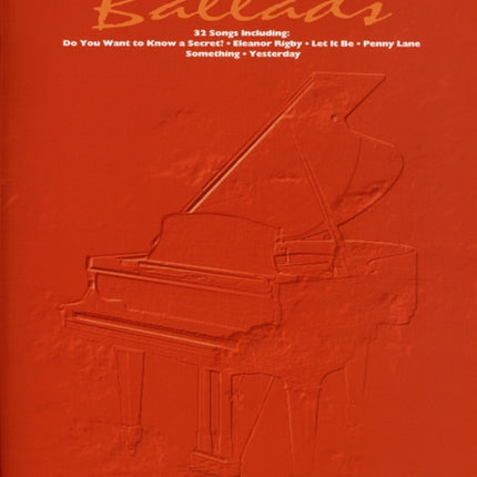 Beatles Ballads Piano Vocal Guitar Pvg Book